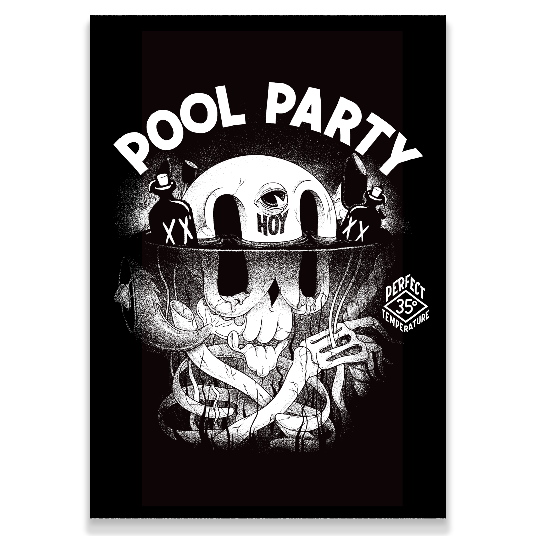 Pool Party screenprint by The Dudes & mcbess – Dudes Shop Berlin